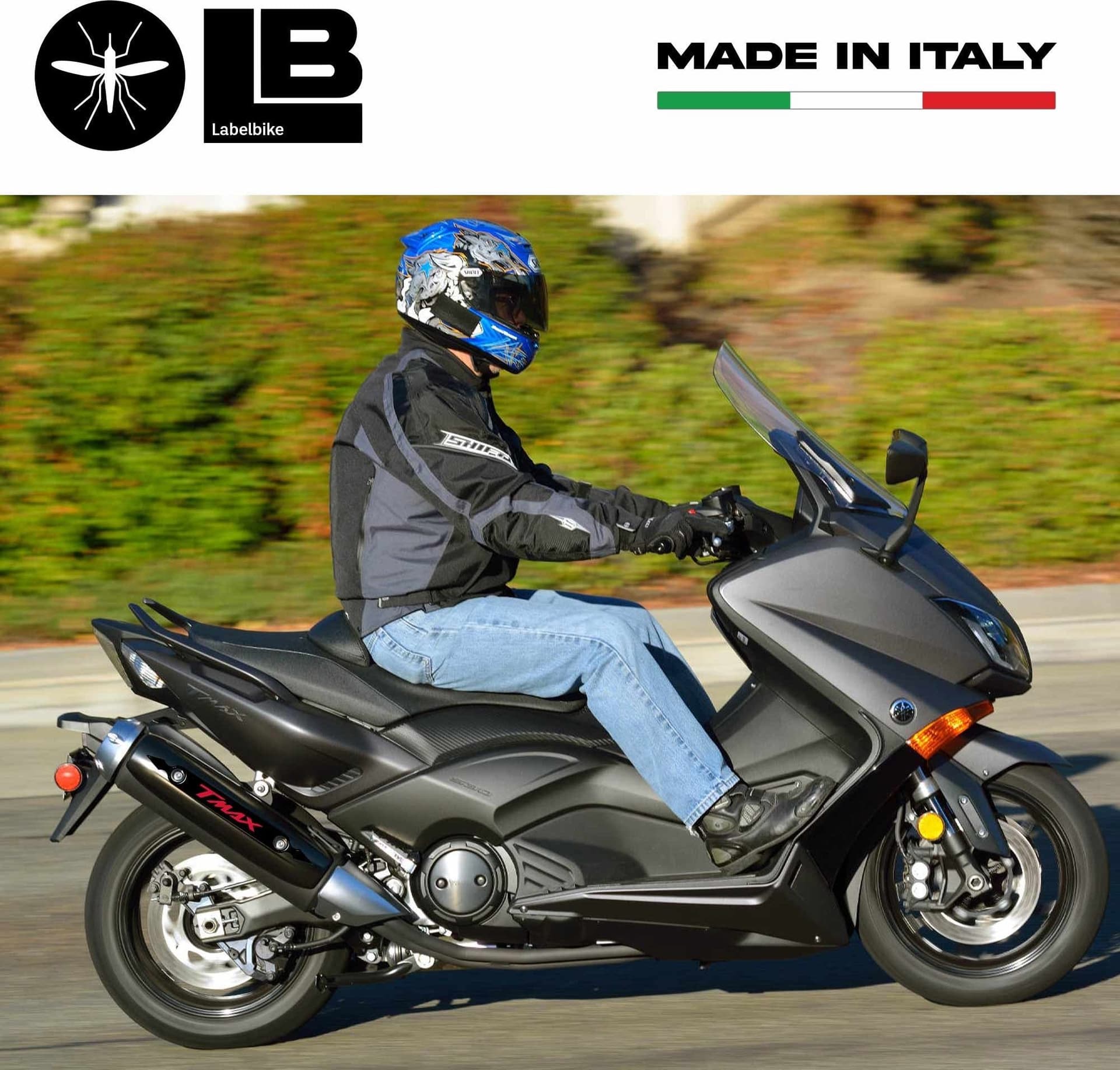 ADESIVO 3D PROTEZIONE MARMITTA TMAX 500-530 SCARICO per YAMAHA T MAX 2008-2016 in Decalcomanie adesivi e magneti LabelBike - Bibbiano, commercioVirtuoso.it