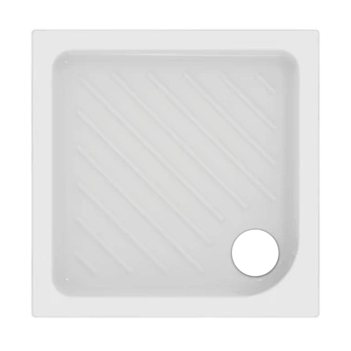 PIATTO DOCCIA QUADRATO IN CERAMICA MODELLO GEMMA 2  H.7 - 72X72 CM  - CEI