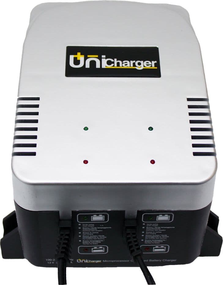 Caricabatteria Mantenitore da Muticharger 2 100V a 240V Out 2 Uscite 12V,