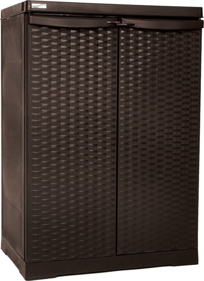 Armadio Basso cm l 65X P 45X H 91 Trioplast Rattan Wenge