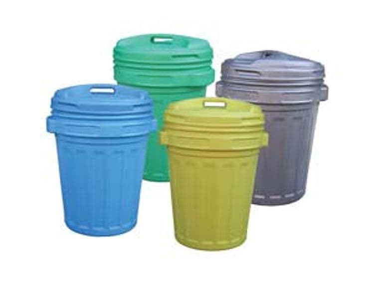 Bidone Con Coperchio A Vite Lt.70 Lt.70 Colore Giallo, Cm.50X68H. in Sistemi di contenitori per raccolta differenziata BricoGo - Marano di Napoli, commercioVirtuoso.it