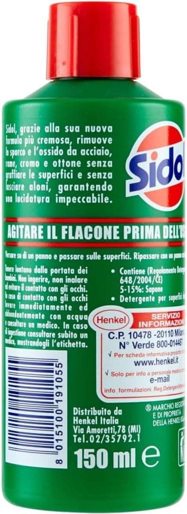 Henkel Lucidante Sidol Ml. 150 6.00 Pz in Smacchiatori e additivi BricoGo - Marano di Napoli, commercioVirtuoso.it