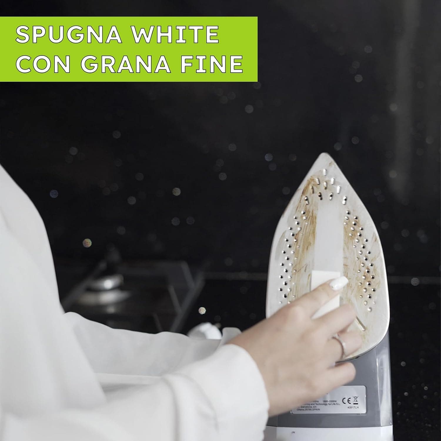 Spugna Bogox White Elimina Incrostazioni E Calcare Su Superfici Delicate - White - Sanitari/Rubinetteria/Vetri - Box in Detergenti per pavimento BricoGo - Marano di Napoli, commercioVirtuoso.it