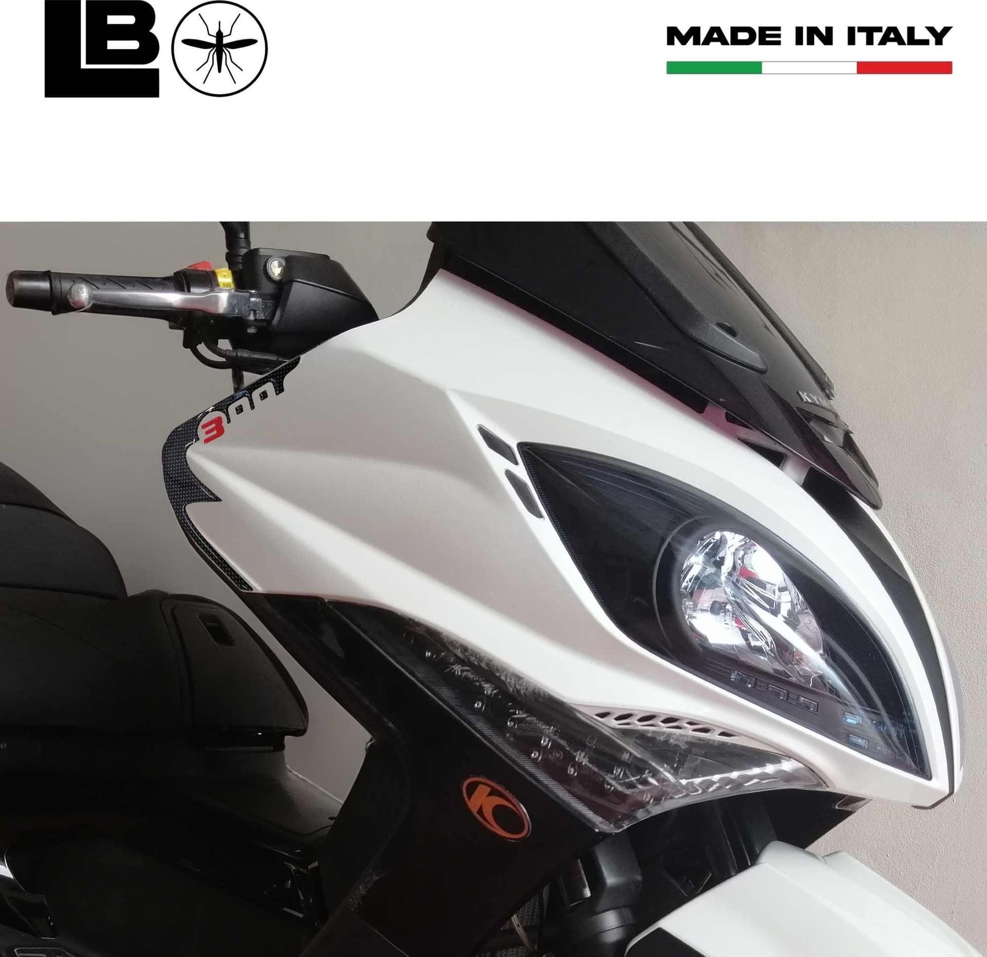2 ADESIVI in GEL 3D PROTEZIONE SPIGOLI compatibili per scooter kymco XCITING 300 in Decalcomanie adesivi e magneti LabelBike - Bibbiano, commercioVirtuoso.it