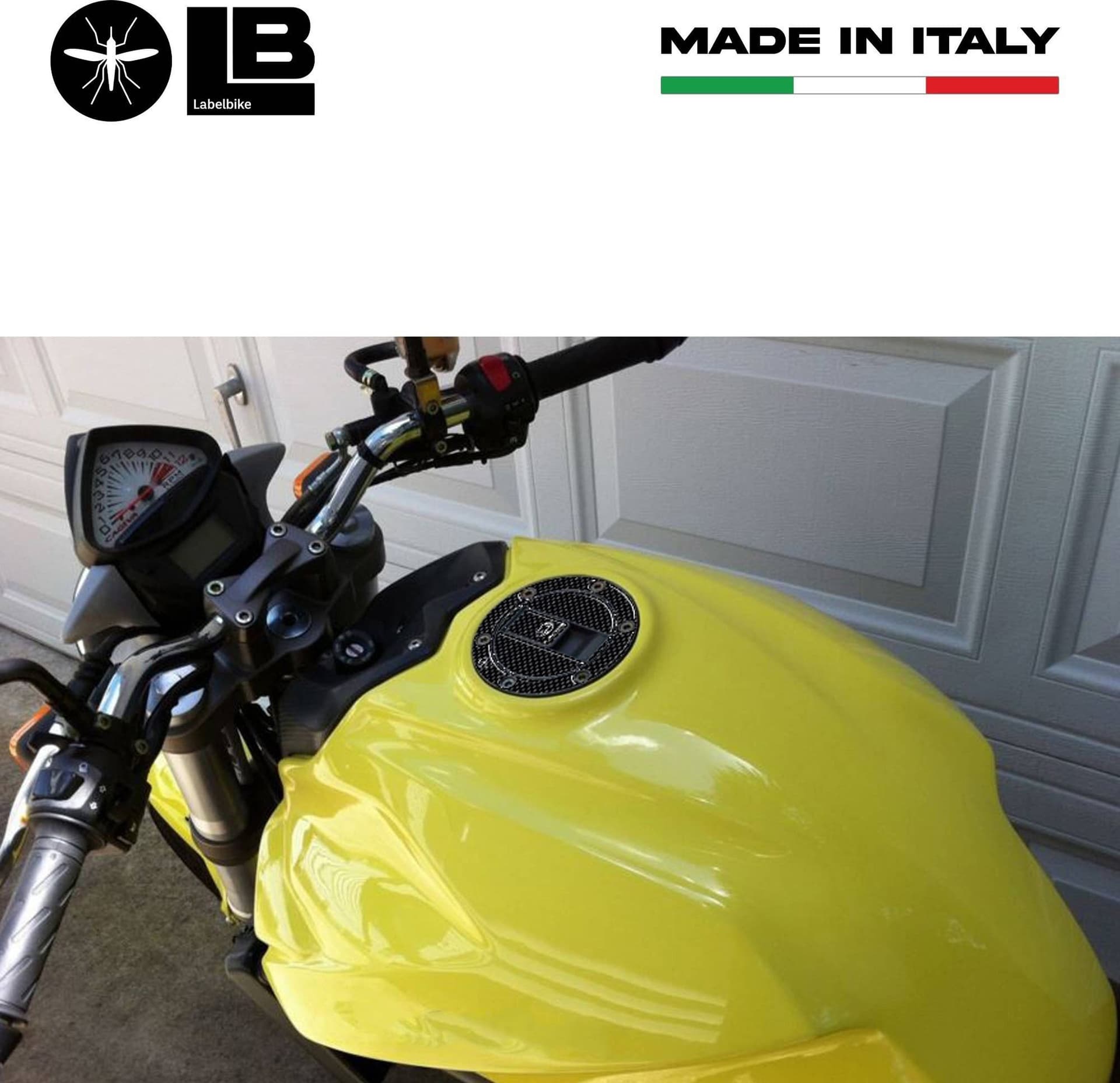 ESCLUSIVO ADESIVO RESINA 3D CARBONIO PROTEZIONE TAPPO SERBATOIO per MOTO CAGIVA in Decalcomanie adesivi e magneti LabelBike - Bibbiano, commercioVirtuoso.it
