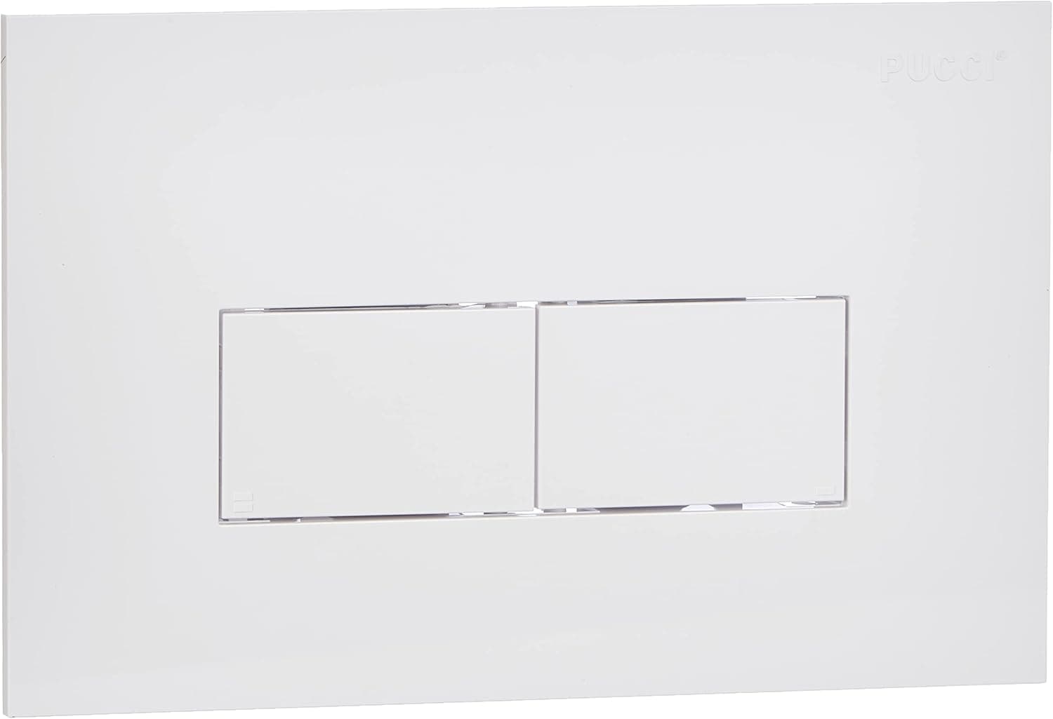 Placca Per Cassetta Incasso Pucci Eco 2 Pulsanti Linea Mod.2014- Bianca- Pucci- Pezzi 1 in Placche per interruttori BricoGo - Marano di Napoli, commercioVirtuoso.it