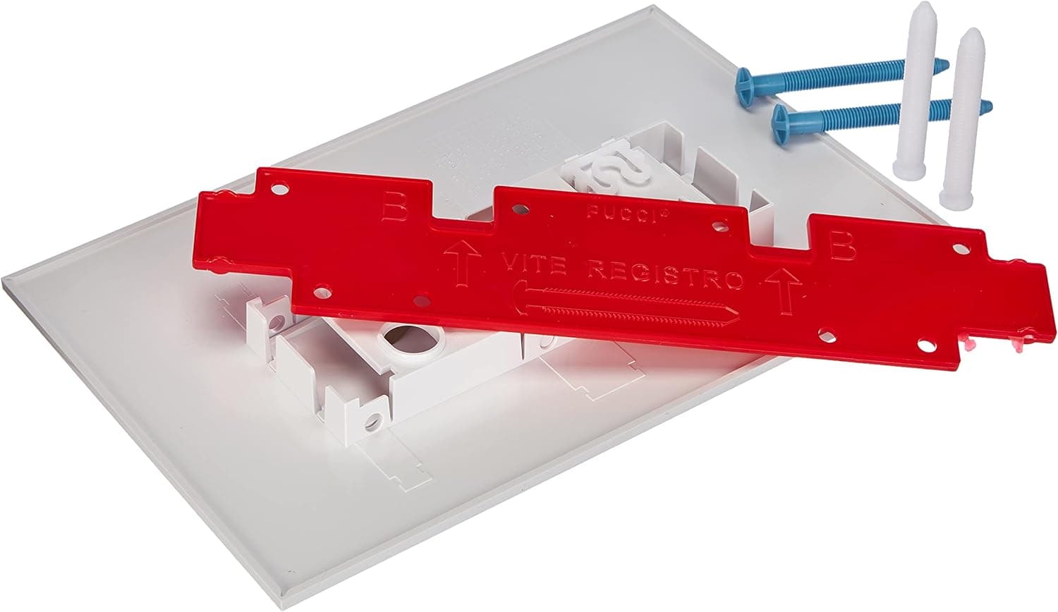 Placca Per Cassetta Incasso Pucci Eco 2 Pulsanti Linea Mod.2014- Bianca- Pucci- Pezzi 1 in Placche per interruttori BricoGo - Marano di Napoli, commercioVirtuoso.it