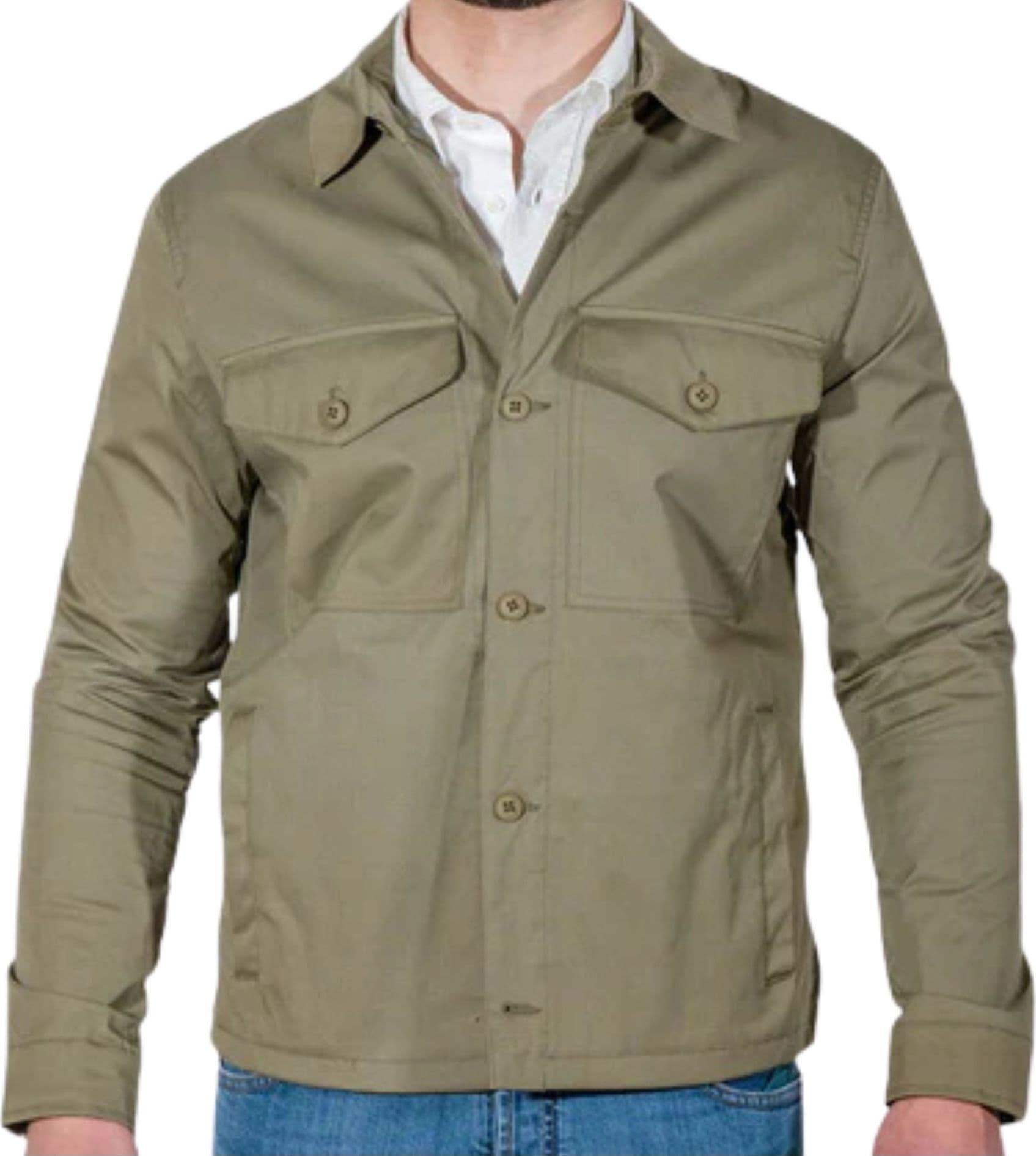 HESKIMO Giacche Uomo Overshirt Uomo Heskimo Verde Militare da uomo in Giacche sportive e tecniche Drestige - Casamassima, commercioVirtuoso.it