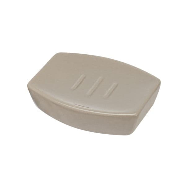 Porta Sapone In Ceramica Tortora Linea Parigi Feridras