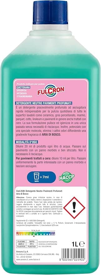 Arexons Fulcron Pavimenti Aria Di Bosco 1 L- 12,0 Pz in Detergenti multiuso BricoGo - Marano di Napoli, commercioVirtuoso.it