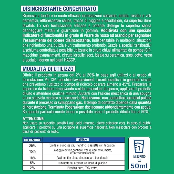 Arexons Fulcron Disincrostante Concentr 1 L- 1,0 Pz in Detergenti multiuso BricoGo - Marano di Napoli, commercioVirtuoso.it