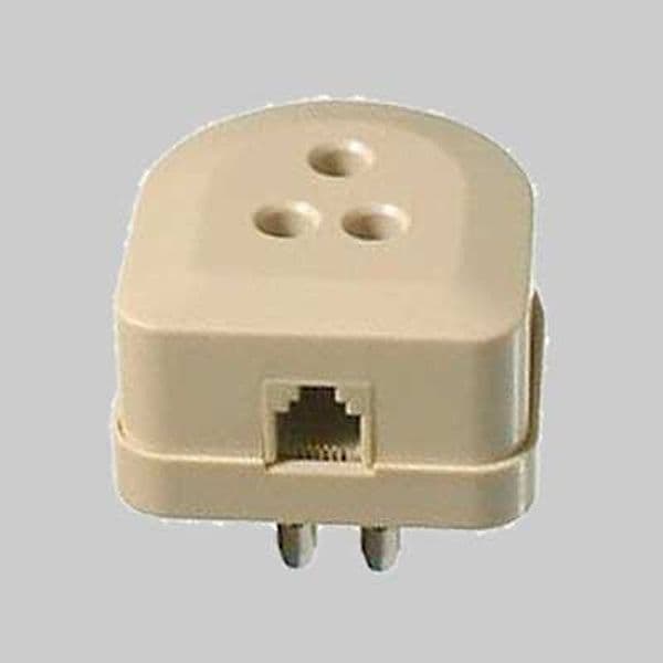 Spina/Presa Telefonica Tripolare in Socket BricoGo - Marano di Napoli, commercioVirtuoso.it