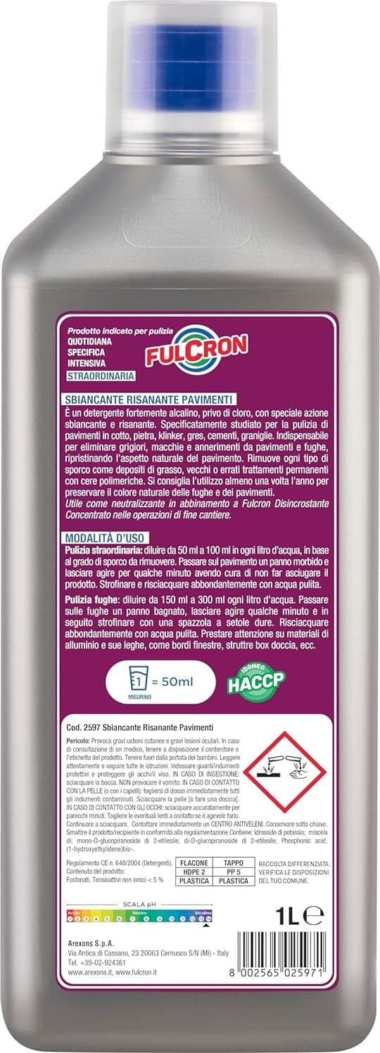 Sbiancante Risanante Per Pavimenti 'Fulcron' Lt. 1- 6 Pezzi - Arexons in Detergenti per pavimento BricoGo - Marano di Napoli, commercioVirtuoso.it