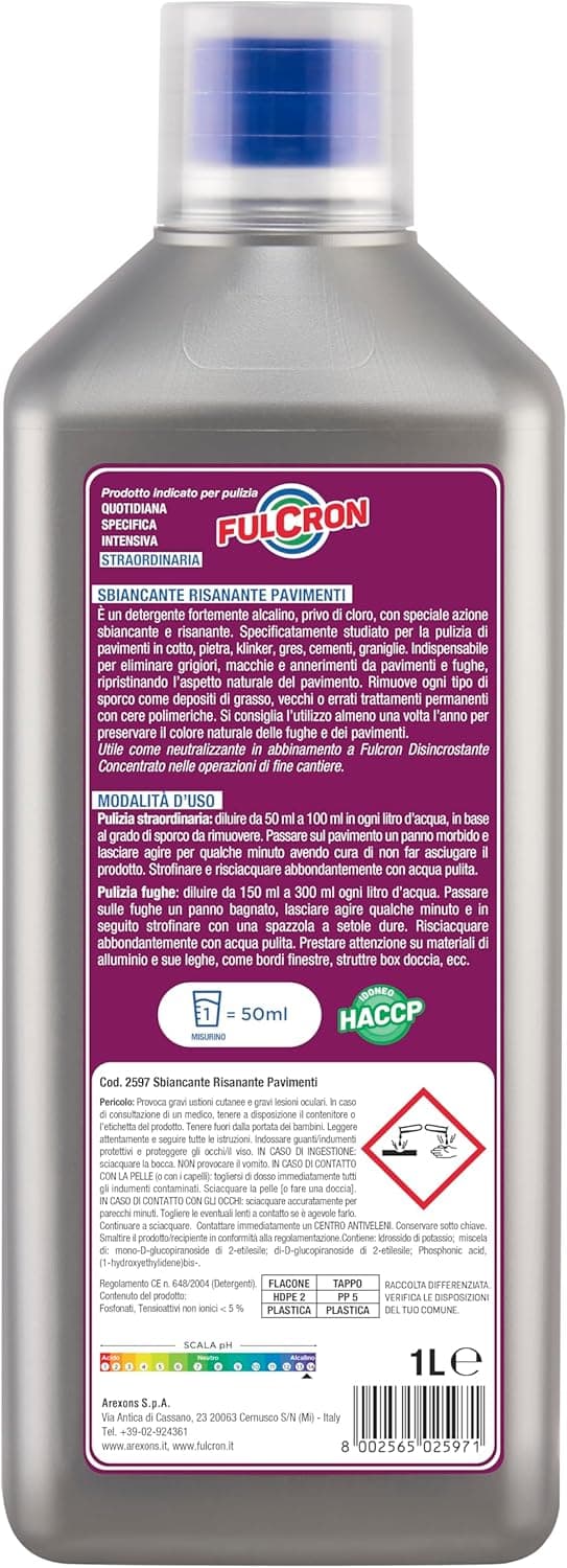 Sbiancante Risanante Per Pavimenti 'Fulcron' Lt. 1- 6 Pezzi - Arexons in Detergenti per pavimento BricoGo - Marano di Napoli, commercioVirtuoso.it