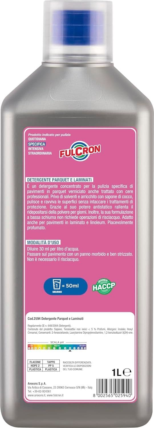 Detergente Laminati E Parquet 'Fulcron' Lt. 1- 6 Pezzi - Arexons in Detergenti multiuso BricoGo - Marano di Napoli, commercioVirtuoso.it
