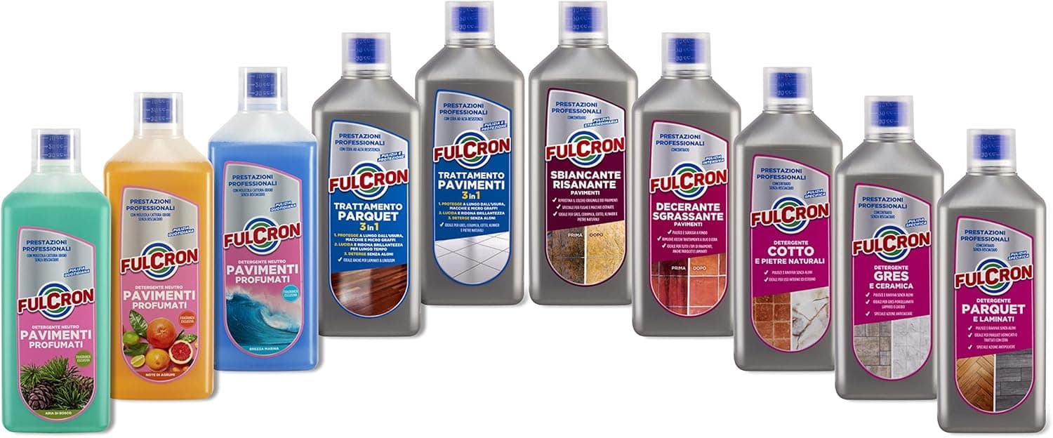 Detergente Laminati E Parquet 'Fulcron' Lt. 1- 6 Pezzi - Arexons in Detergenti multiuso BricoGo - Marano di Napoli, commercioVirtuoso.it