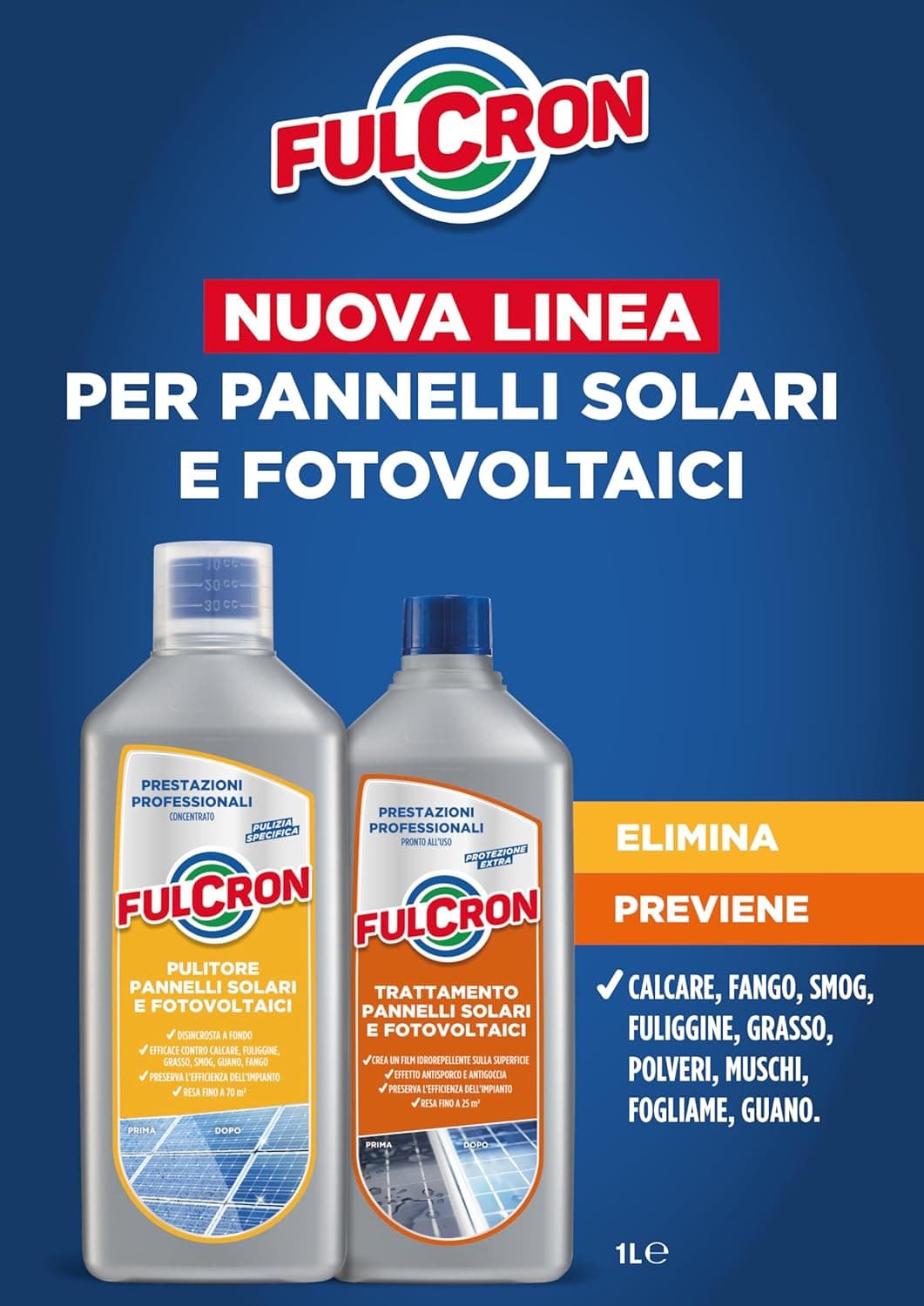 Arexons Pulitore Pannelli Solari E Fotovoltaici Fulcron Lt. 1 in Detergenti multiuso BricoGo - Marano di Napoli, commercioVirtuoso.it
