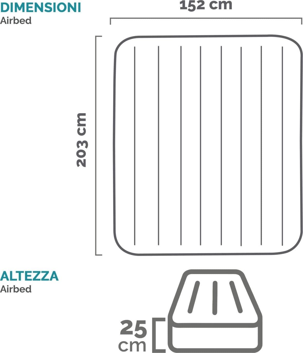 Materasso Gonfiabile Pillow Rest Classic Queen Doppio Cm.203X152X25H. Peso Kg.5,60 (64150) Intex in Letti gonfiabili BricoGo - Marano di Napoli, commercioVirtuoso.it