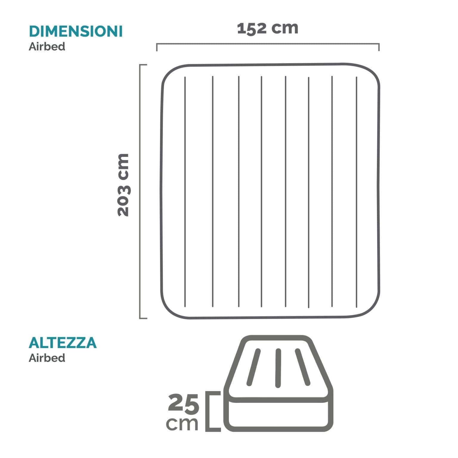 Materasso Gonfiabile Pillow Rest Classic Queen Doppio Cm.203X152X25H. Peso Kg.5,60 (64150) Intex in Letti gonfiabili BricoGo - Marano di Napoli, commercioVirtuoso.it