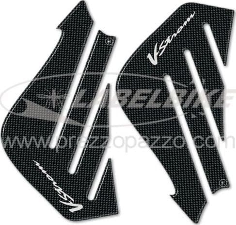 2 ADESIVI 3D PROTEZIONI LATERALI SERBATOIO compatibili x MOTO SUZUKI V-STROM DL in Paraserbatoio LabelBike - Bibbiano, commercioVirtuoso.it