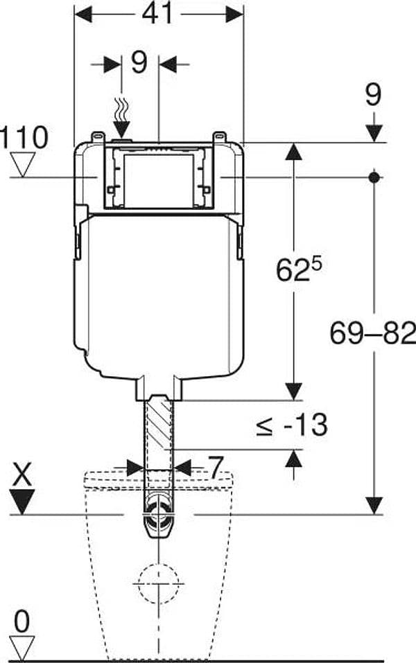 Cassetta Di Risciacquo Da Incasso Geberit Sigma 8 Cm, 6/3 Litri in Serbatoi igienici BricoGo - Marano di Napoli, commercioVirtuoso.it