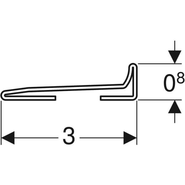 Profilo Collettore Per Scarico A Parete Doccia 'Combifix' Acciaio Inox Spazzolato 115 Cm Geberit in Box doccia BricoGo - Marano di Napoli, commercioVirtuoso.it