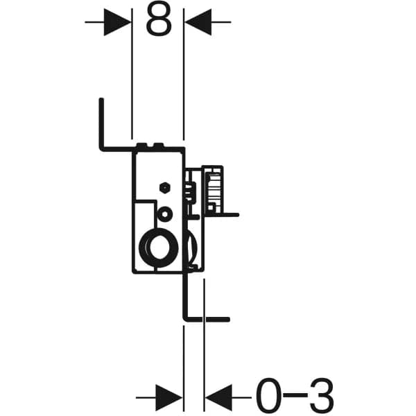 Modulo Combifix Per Doccia Con Scarico A Parete Geberit Per Massetto H.95200 Mm Geberit in Serbatoi igienici BricoGo - Marano di Napoli, commercioVirtuoso.it