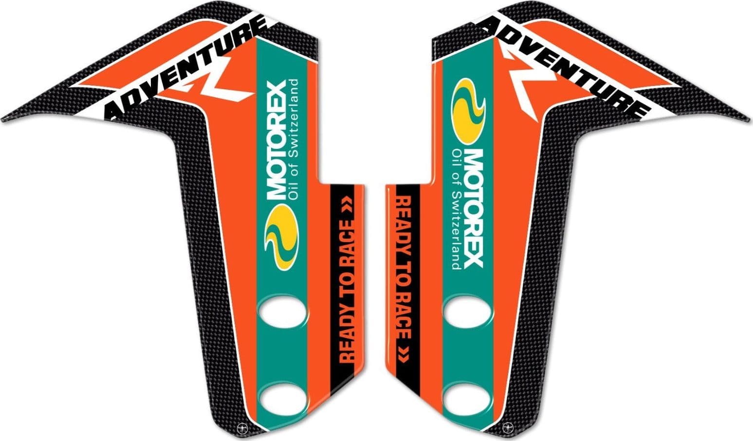 ADESIVI 3D PROTEZIONI LATERALI PARAFANGO compatibile per KTM 1190-1290 ADVENTURE R in Decalcomanie adesivi e magneti LabelBike - Bibbiano, commercioVirtuoso.it