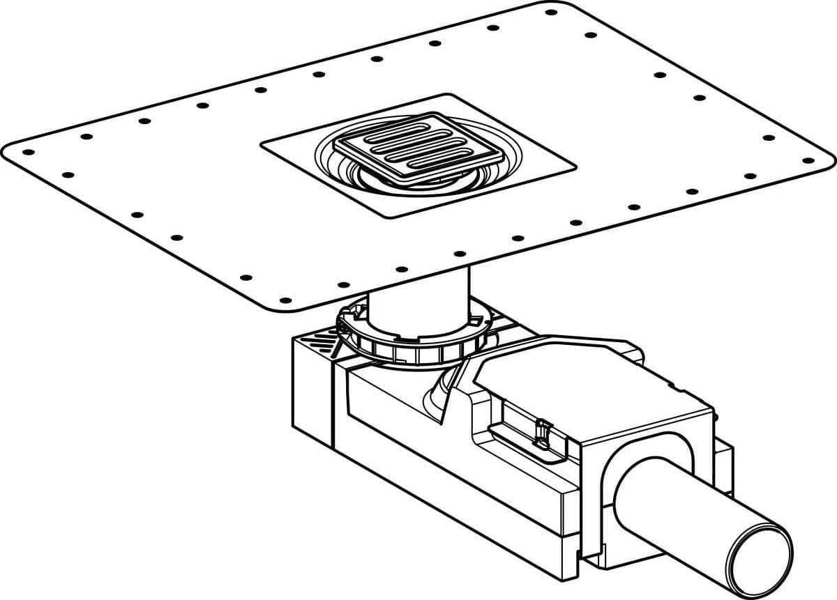 Sifone Per Doccia A Pavimento H. Massetto 90220 Geberit in  BricoGo - Marano di Napoli, commercioVirtuoso.it