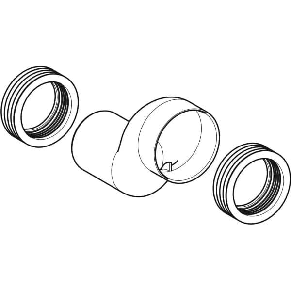 Kit Raccordo Diritto Geberit Per Vaso Sospeso, Disassato 3 Cm Geberit in Serbatoi igienici BricoGo - Marano di Napoli, commercioVirtuoso.it