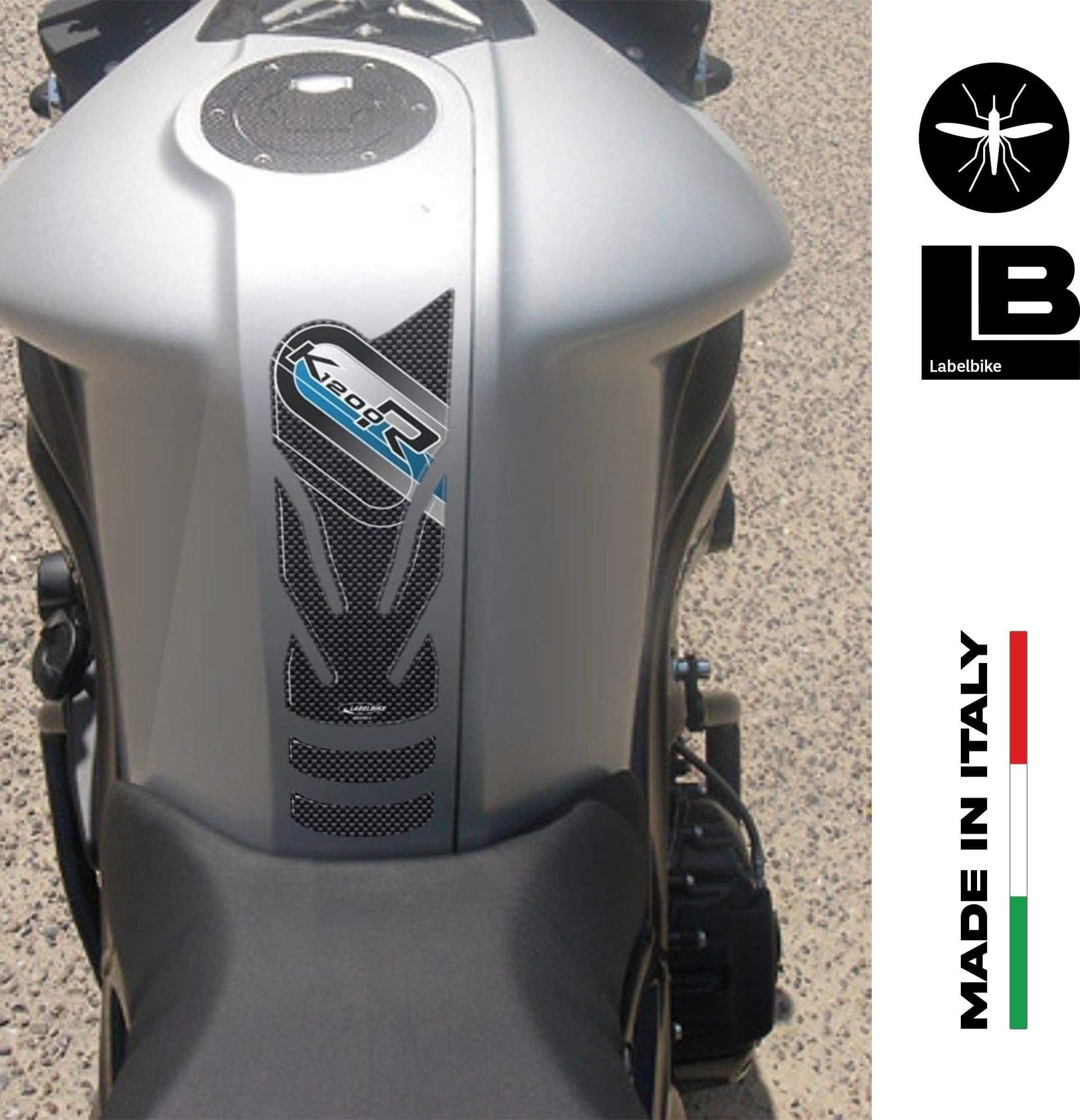 PARASERBATOIO 3D gel K1200 PROTEZIONE SERBATOIO compatibile per MOTO BMW K1200R in Paraserbatoio LabelBike - Bibbiano, commercioVirtuoso.it