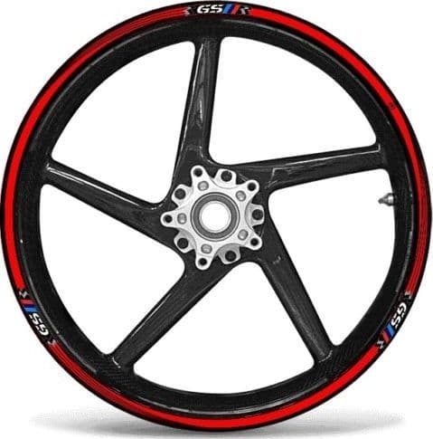 STRISCE ADESIVE compatibili per MOTO BMW GS adesivi CERCHI 17" 19" tuning RALLY in Decalcomanie adesivi e magneti LabelBike - Bibbiano, commercioVirtuoso.it