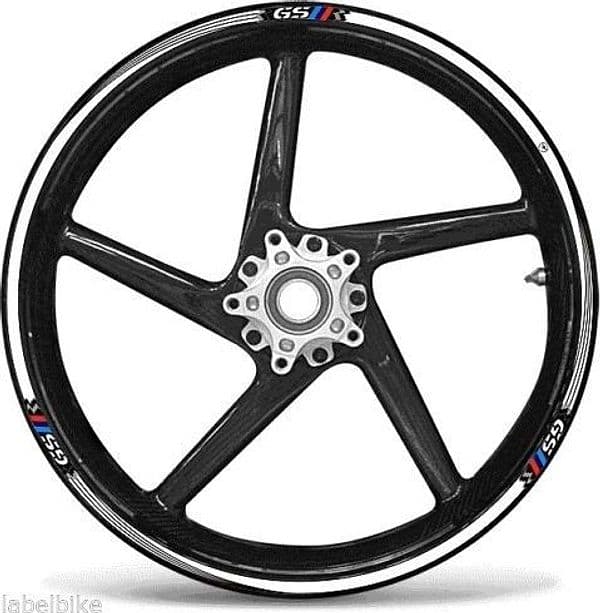 STRISCE ADESIVE compatibili per MOTO BMW GS adesivi CERCHI 17" 19" tuning RALLY in Decalcomanie adesivi e magneti LabelBike - Bibbiano, commercioVirtuoso.it