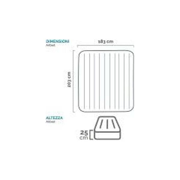 Materasso Classic Downy King Doppio Cm.203X183X25H. Peso Kg.4,65 (64755) Intex in Letti gonfiabili BricoGo - Marano di Napoli, commercioVirtuoso.it