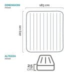 Materasso Classic Downy King Doppio Cm.203X183X25H. Peso Kg.4,65 (64755) Intex in Letti gonfiabili BricoGo - Marano di Napoli, commercioVirtuoso.it