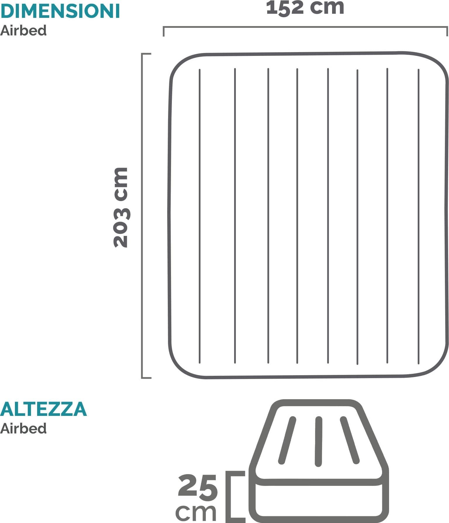 Materasso Gonfiabile Classic Downy Queen Doppio Cm.203X152X25H. Peso Kg.4,60 (64759) Intex in Letti gonfiabili BricoGo - Marano di Napoli, commercioVirtuoso.it