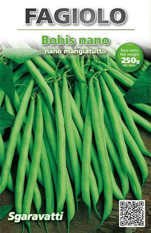 SEMI PER FAGIOLI fagiolo bobis bianco - gr 250  - SGARAVATTI
