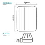 Materasso Gonfiabile Classic Downy Full 1 Piazza E Mezza Cm.191X137X25H. Peso Kg.3,40 (64758) Intex in Letti gonfiabili BricoGo - Marano di Napoli, commercioVirtuoso.it