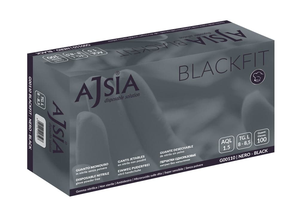 Guanti Nitrile Monouso 'Blackfit' Gr 3,5 - Tg. M - Ajsia in Monouso BricoGo - Marano di Napoli, commercioVirtuoso.it