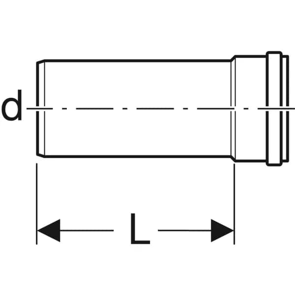Tubo Geberit Pp-Hts A 1 Bicchiere Dm 50 - 200 Cm - 10 Pezzi - Geberit in Serbatoi igienici BricoGo - Marano di Napoli, commercioVirtuoso.it