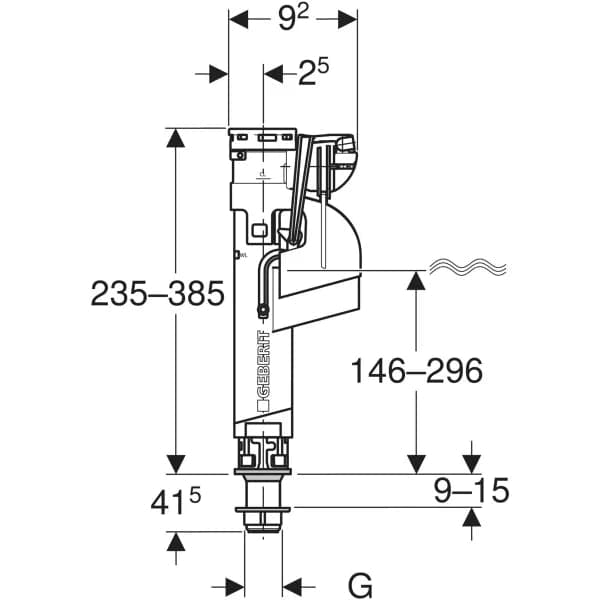 Geberit Rubinetto A Galleggiante Geberit Tipo 360 Allacciamento Idrico Inferiore, 3/8", Codolo In Materiale Sintetico in Serbatoi igienici BricoGo - Marano di Napoli, commercioVirtuoso.it