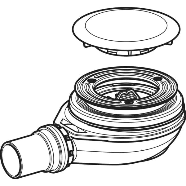 Sifone Doccia Geberit D90, Con Tappo Per Piletta, Altezza Della Chiusura Idraulica 30 Mm, Scarico In Pe in Trappole BricoGo - Marano di Napoli, commercioVirtuoso.it