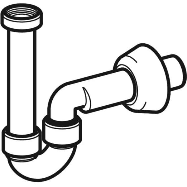 Sifone Cromato Curvo Geberit Per Lavabo E Bidet, Scarico Orizzontale Orientabile Ø 40 X 11/4 in Trappole BricoGo - Marano di Napoli, commercioVirtuoso.it