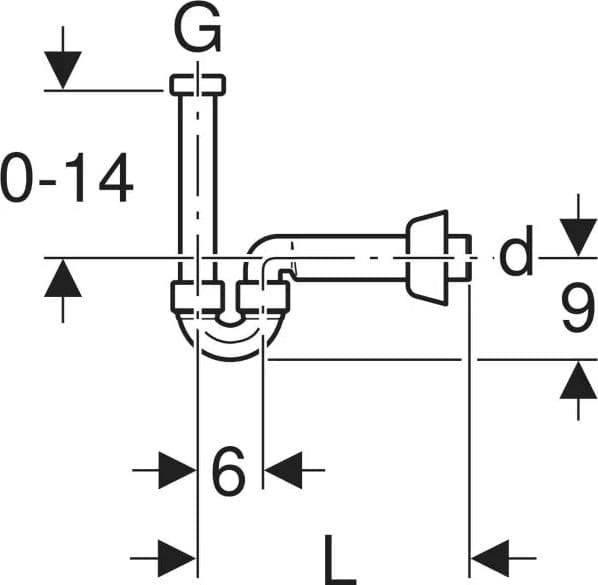 Sifone Curvo Geberit Per Lavabo E Bidet, Scarico Orizzontale Orientabile Ø 40 X 11/4 Bianco in Trappole BricoGo - Marano di Napoli, commercioVirtuoso.it