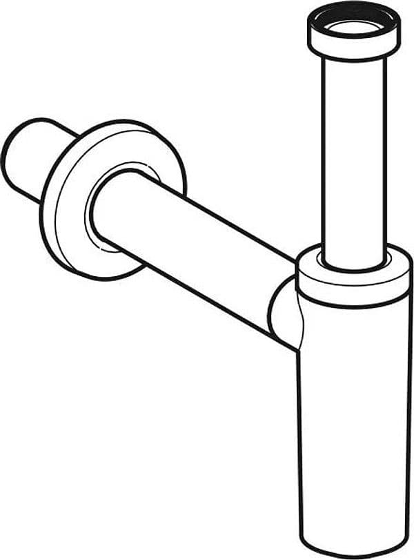 Sifone Cromato Con Tubo Ad Immersione Geberit Per Lavabo, Scarico Orizzontale Ø 40 X 11/4 Degisn in Trappole BricoGo - Marano di Napoli, commercioVirtuoso.it