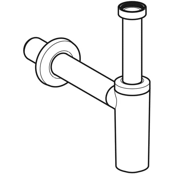 Sifone Cromato Con Tubo Ad Immersione Geberit Per Lavabo, Scarico Orizzontale Ø 40 X 11/4 Degisn in Trappole BricoGo - Marano di Napoli, commercioVirtuoso.it