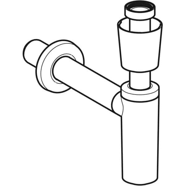 Sifonea A Vista Tubo Ad Immersione Geberit Per Lavabo Con Rosone Alla Piletta Scarico Orizzontale Ø 40 X 11/4 Bianco in Trappole BricoGo - Marano di Napoli, commercioVirtuoso.it