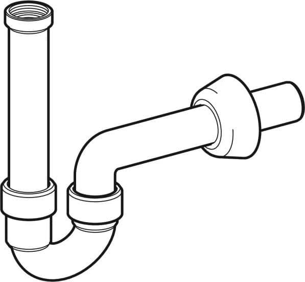 Sifone Curvo Geberit Per Lavabo E Bidet, Scarico Orizzontale Ø 40 X 11/4 Bianco in Trappole BricoGo - Marano di Napoli, commercioVirtuoso.it