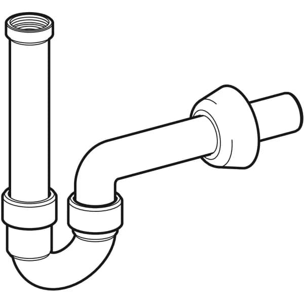 Sifone Curvo Geberit Per Lavabo E Bidet, Scarico Orizzontale Ø 40 X 11/4 Bianco in Trappole BricoGo - Marano di Napoli, commercioVirtuoso.it