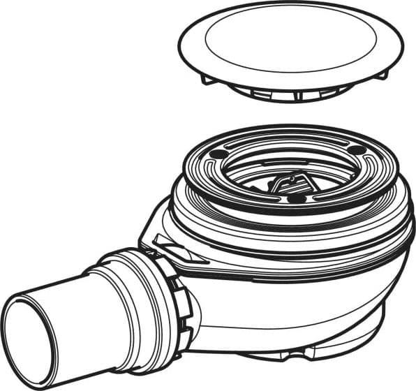 Sifone Piletta Per Piatto Doccia Foro 90 Con Piattello Uscita Ø 40 H 7,8 Geberit in Trappole BricoGo - Marano di Napoli, commercioVirtuoso.it
